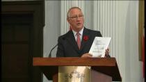 Mayor Gérald Tremblay announced a budget plan for 2013 at his last public appearance before taking a few days off. 