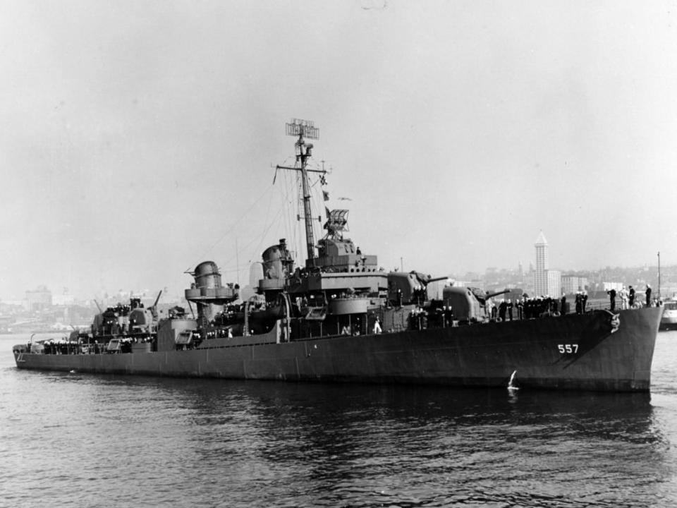 Navy destroyer USS Johnston