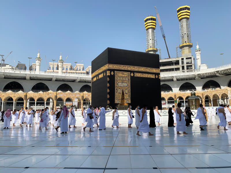 Grand Mosque after Saudi authorities ease COVID-19 restrictions in the holy city of Mecca