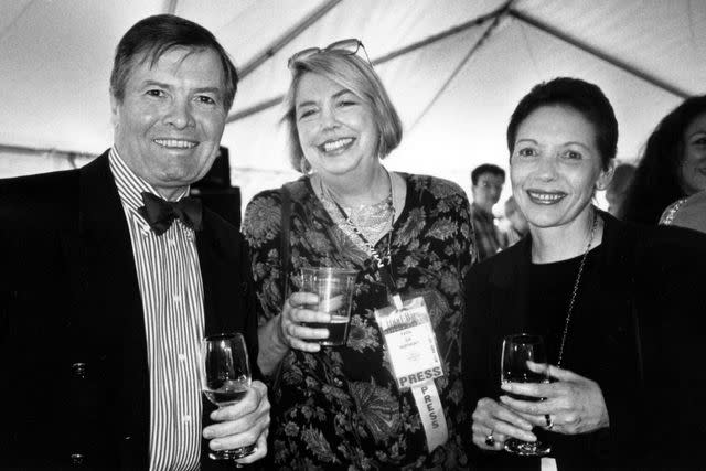 <p>Aspen Historical Society, Aspen Times Collection</p> Jacques Pépin mingles with guests in the tents at the Classic