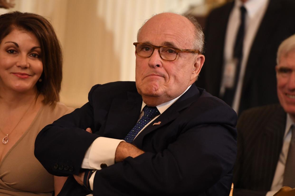 Rudy Giuliani, former New York City Mayor and Donald Trump's personal lawyer, backtracks his statement on whether the president will answer questions in the FBI's Russia probe: SAUL LOEB/AFP/Getty Images
