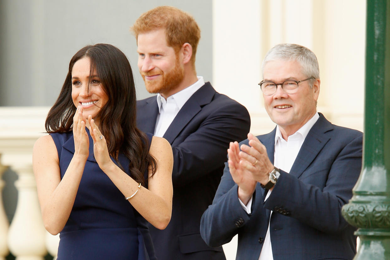 Meghan and Harry at Government House, Victoria (Getty)