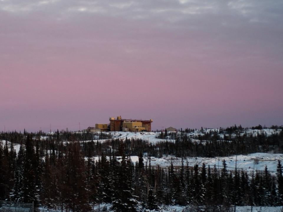 The Giant Mine property in November of 2017. Blasters at the Giant Mine remediation project detonated an explosive last Tuesday while one worker was still underground and in close proximity to the blast, the Giant Mine project team confirmed to CBC.  (Walter Strong/CBC - image credit)