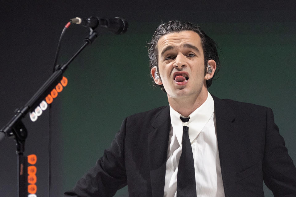 closeup of matty on stage