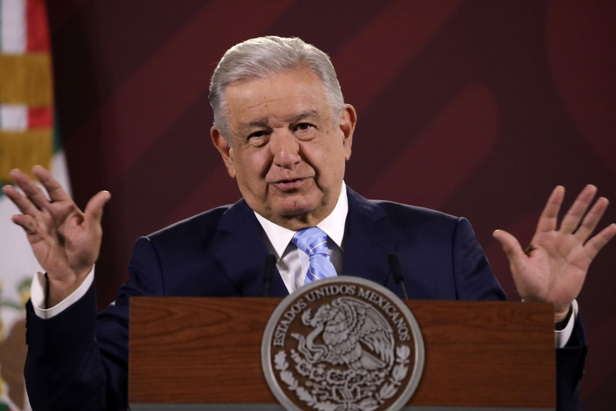 El presidente de México, Andrés Manuel López Obrador. (Photo credit should read Luis Barron / Eyepix Group/Future Publishing via Getty Images).