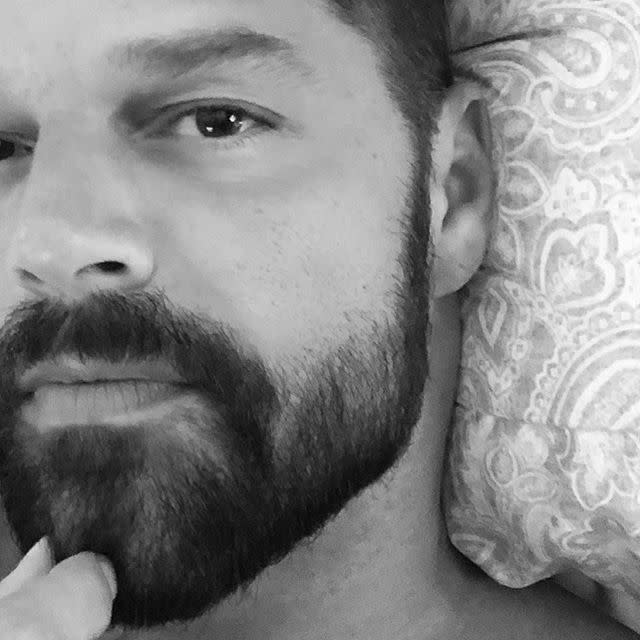 Ricky Martin se siente orgulloso de su crecida barba. Foto: Ricky Martin/Instagram