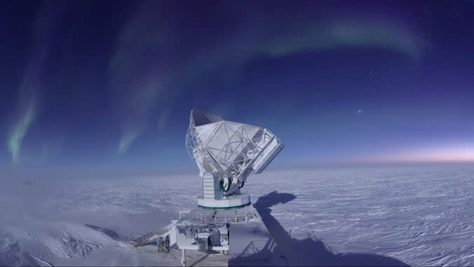 The South Pole Telescope.