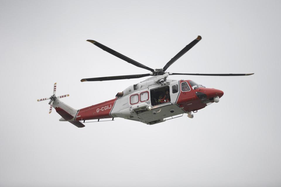 The Newquay Coastguard helicopter was called as there was no midwife on the island: PA Archive/PA Images