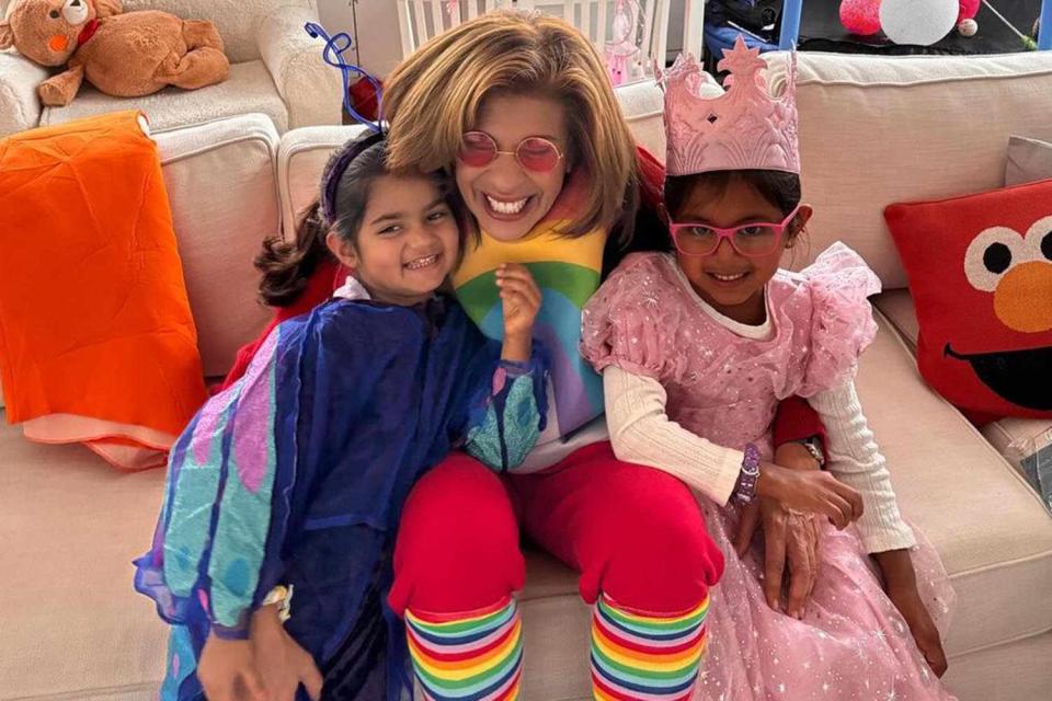 <p>Hoda Kotb/Instagram</p> Hoda Kotb (center) with daughters Hope and Haley