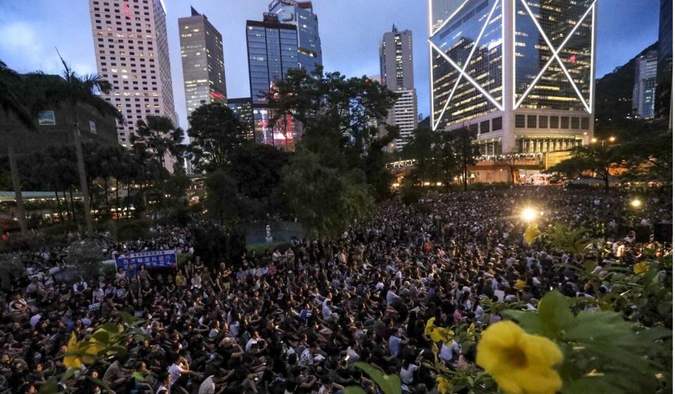 Civil servants held a rally against the extradition bill in August 2019. Photo: Felix Wong