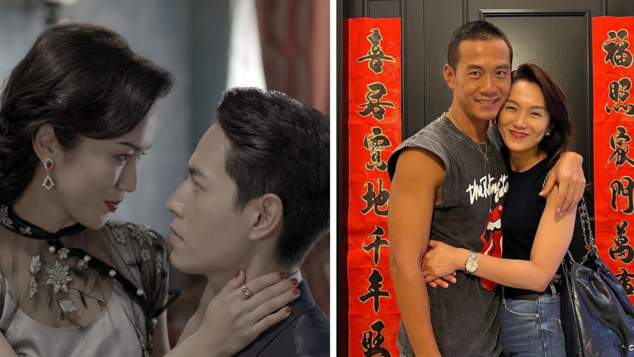 Joanne Peh in Last Madame and with husband Qi Yuwu