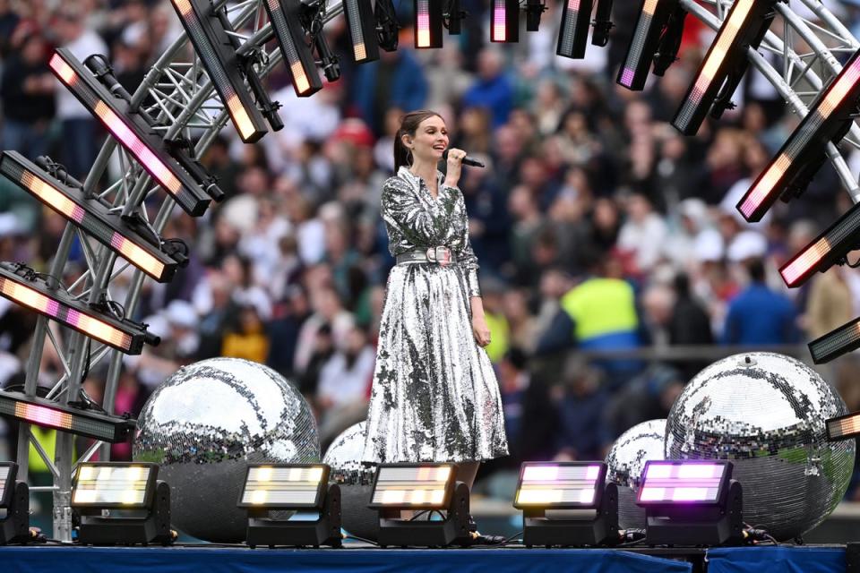 Sophie Ellis-Bextor provided the half-time entertainment (Getty Images)