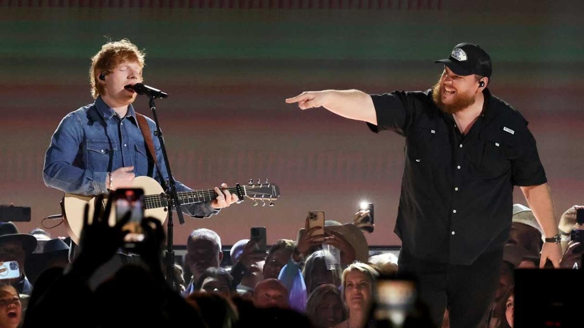 Ed Sheeran Brings Out Luke Combs for Surprise Duet of 'Life Goes On' at