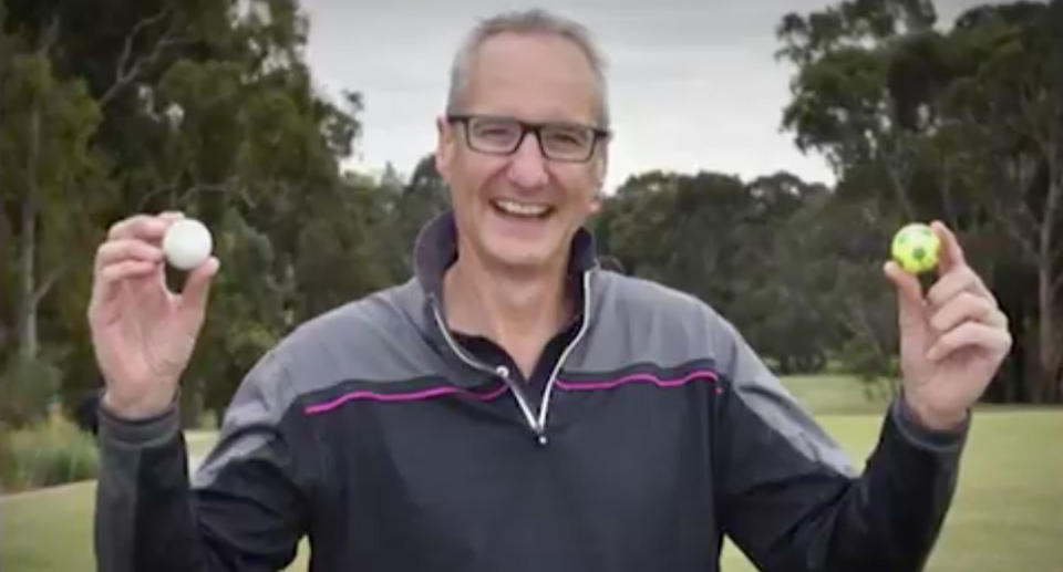 Retiree Jim Grant was enjoying a round of golf at Greenacres Golf Course in Kew with his mates when he scored two holes in one. Source: 7 News