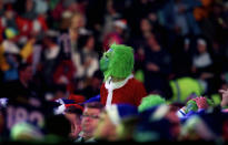 Another Grinch turned up to the event. Getting into the spirit of things, I guess... (Photo by Steven Paston/PA Images via Getty Images)
