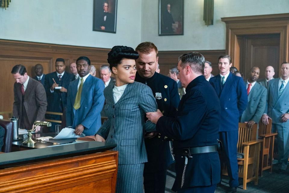 Wegen Drogenbesitzes wird Billie Holiday (Andra Day) zu einem Jahr Haft verurteilt. (Bild: 2020 Paramount Pictures Corporation. All rights reserved)