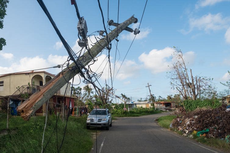 <span class="caption">Five months after Hurricane Maria devastated Puerto Rico, 400,000 people are still living without power.</span> <span class="attribution"><a class="link " href="https://www.shutterstock.com/download/confirm/1022246557?size=huge_jpg" rel="nofollow noopener" target="_blank" data-ylk="slk:Shutterstock;elm:context_link;itc:0;sec:content-canvas">Shutterstock</a></span>