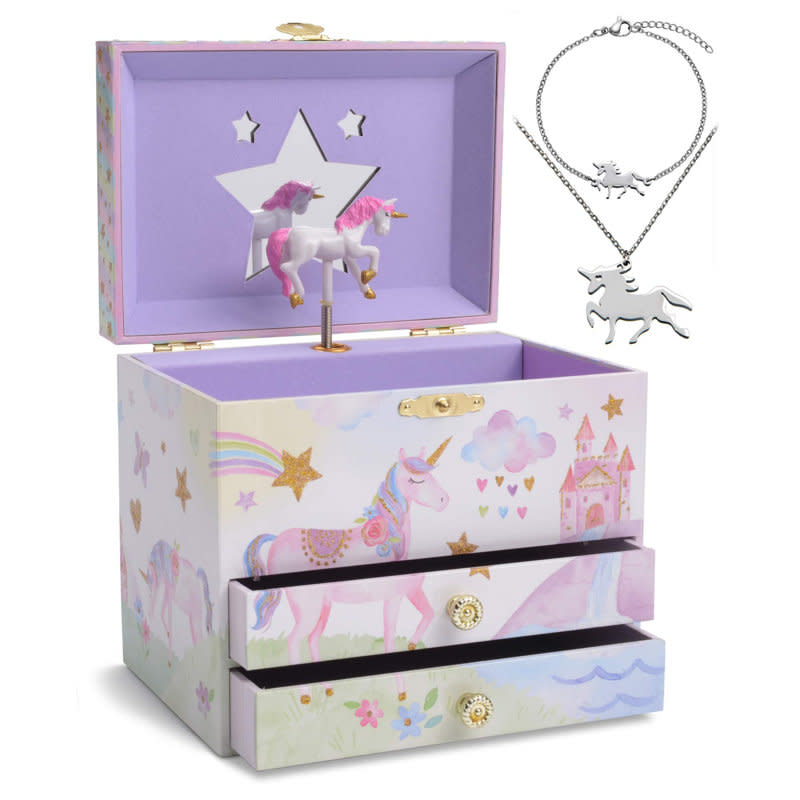 <p><a href="https://go.redirectingat.com?id=74968X1596630&url=https%3A%2F%2Fwww.wayfair.com%2F--%2Fpdp%2Fzoomie-kids--unicorn-jewelry-box-x121379249-l503-w010268138.html&sref=https%3A%2F%2Fwww.bestproducts.com%2Fparenting%2Fg38007301%2Fgifts-for-7-year-old-girls%2F" rel="nofollow noopener" target="_blank" data-ylk="slk:Shop Now;elm:context_link;itc:0;sec:content-canvas" class="link ">Shop Now</a></p><p>Musical Unicorn Jewelry Box</p><p>wayfair.com</p><p>$39.99</p>