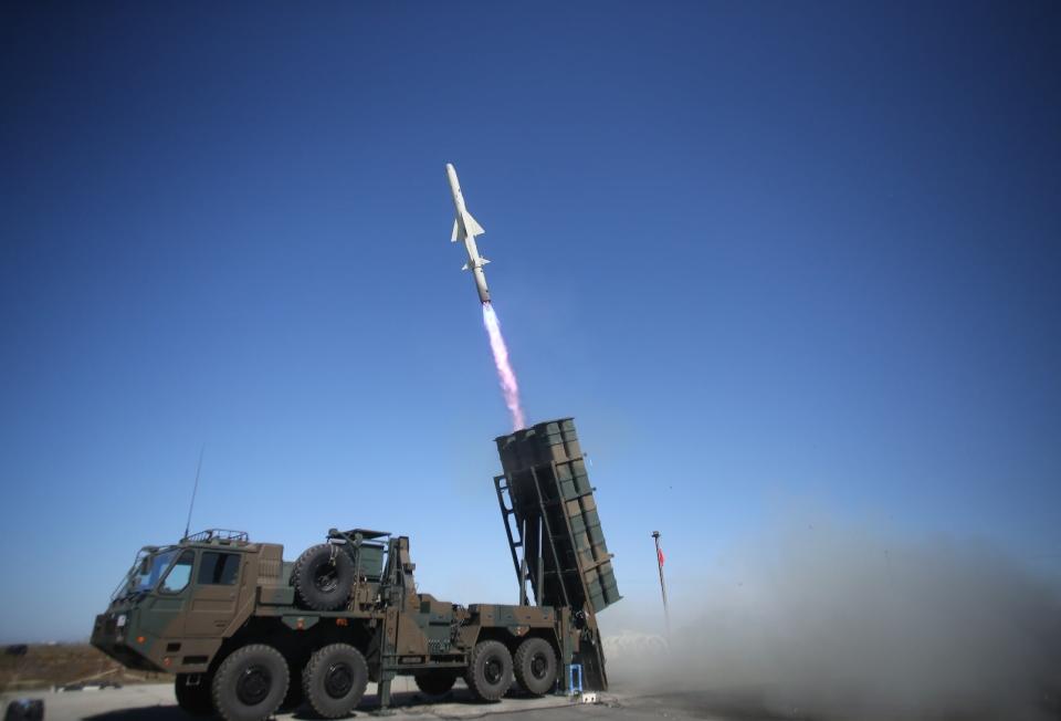 Test-firing of a Japan Ground Self-Defense Forces Type 12 anti-ship missile. <em>JGSDF</em>