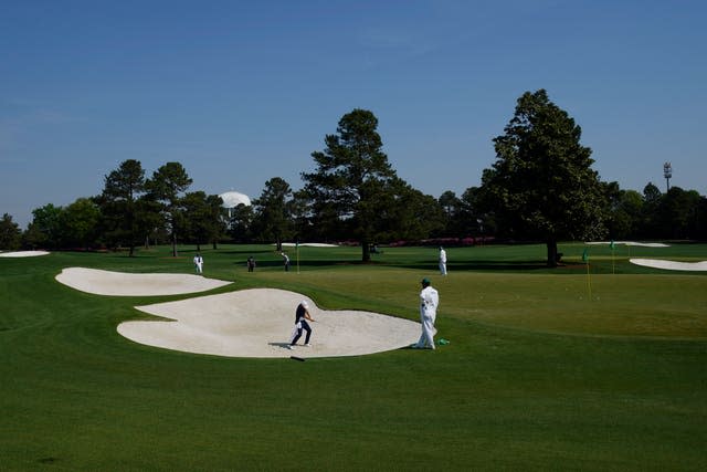 It will be warm with a chance of showers at Augusta