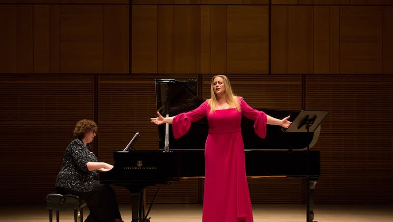 Rachel Willis-Sørensen performs at Carnegie Hall in a recital presented by the Center for Latter-day Saint Arts.