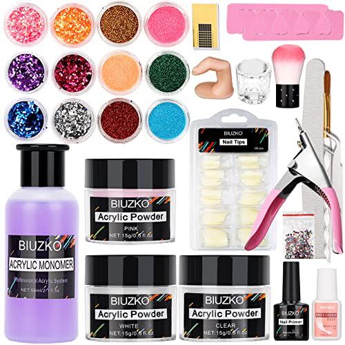 13) Acrylic Nail Kit With Art Decoration Tools