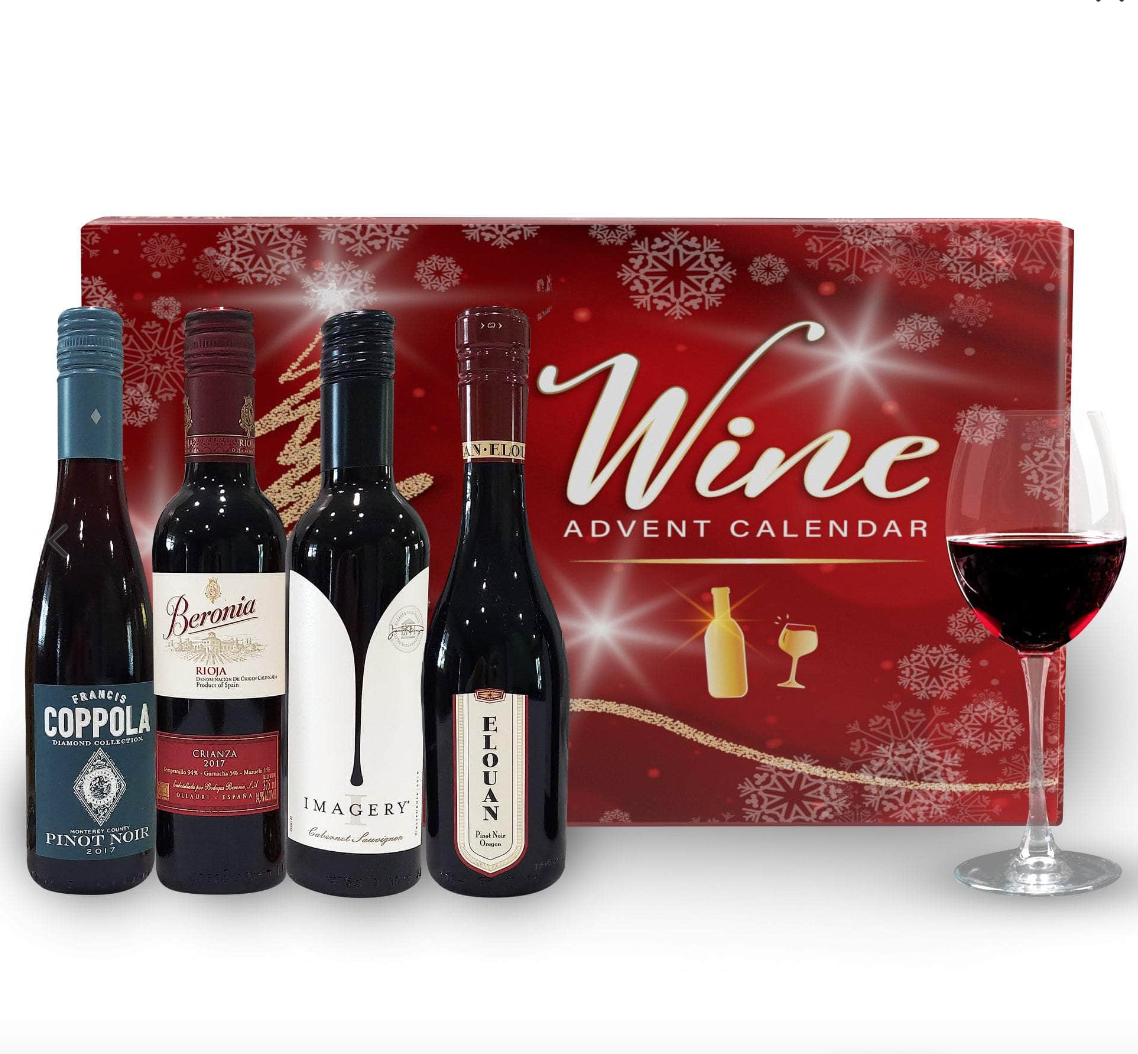 <p><a href="https://go.redirectingat.com?id=74968X1596630&url=https%3A%2F%2Fwww.givethembeer.com%2Fproducts%2Fred-wine-advent-calendar&sref=https%3A%2F%2Fwww.goodhousekeeping.com%2Fholidays%2Fchristmas-ideas%2Fg37948984%2Fwine-advent-calendars%2F" rel="nofollow noopener" target="_blank" data-ylk="slk:Shop Now;elm:context_link;itc:0;sec:content-canvas" class="link rapid-noclick-resp">Shop Now</a></p><p>Red Wine Advent Calendar 2023</p><p>$179.00</p>