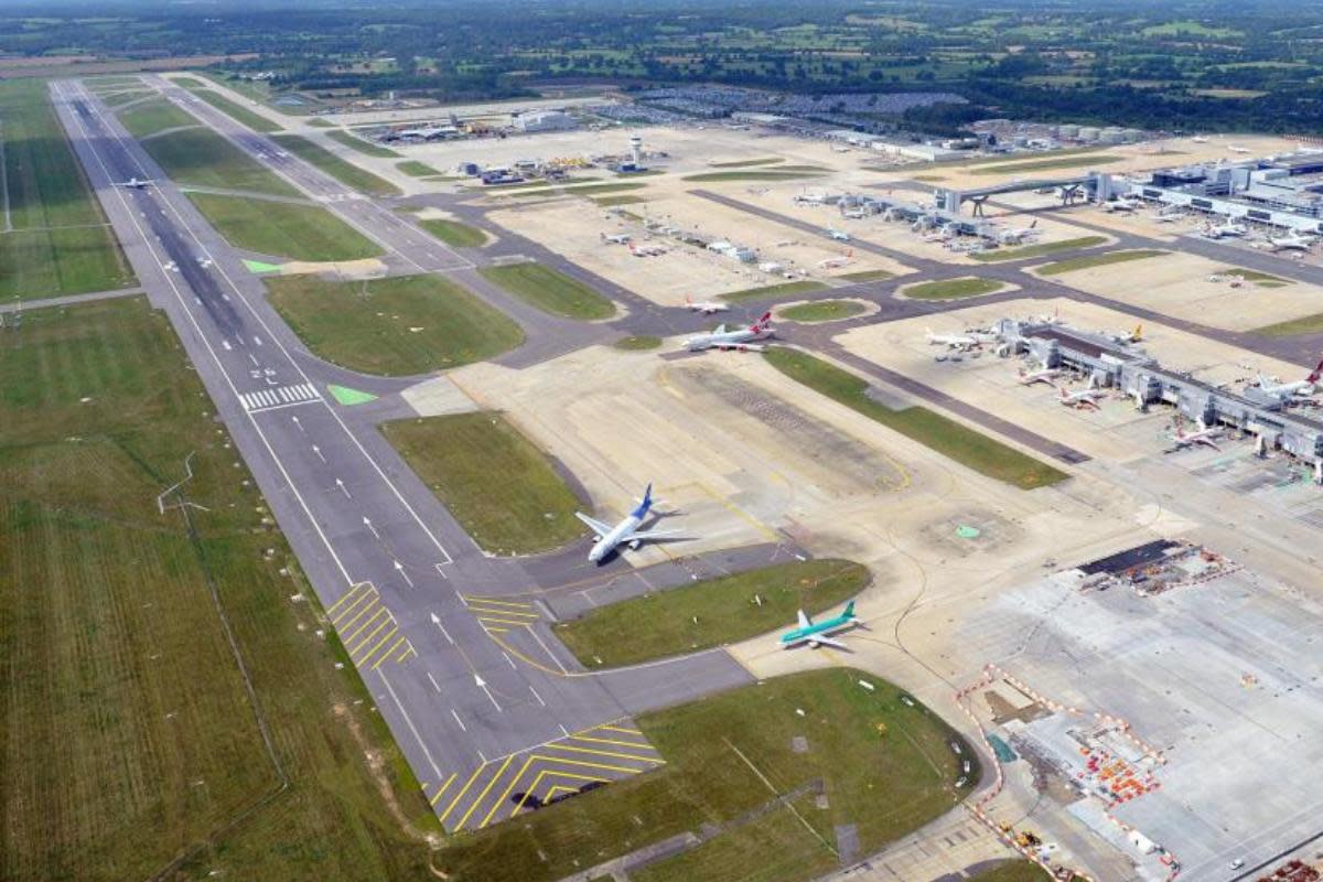 The migrants arrived at Gatwick <i>(Image: Supplied)</i>