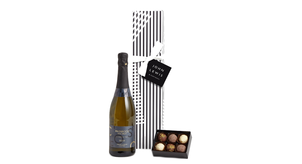 John Lewis & Partners Single Prosecco & Chocolates Gift | £25