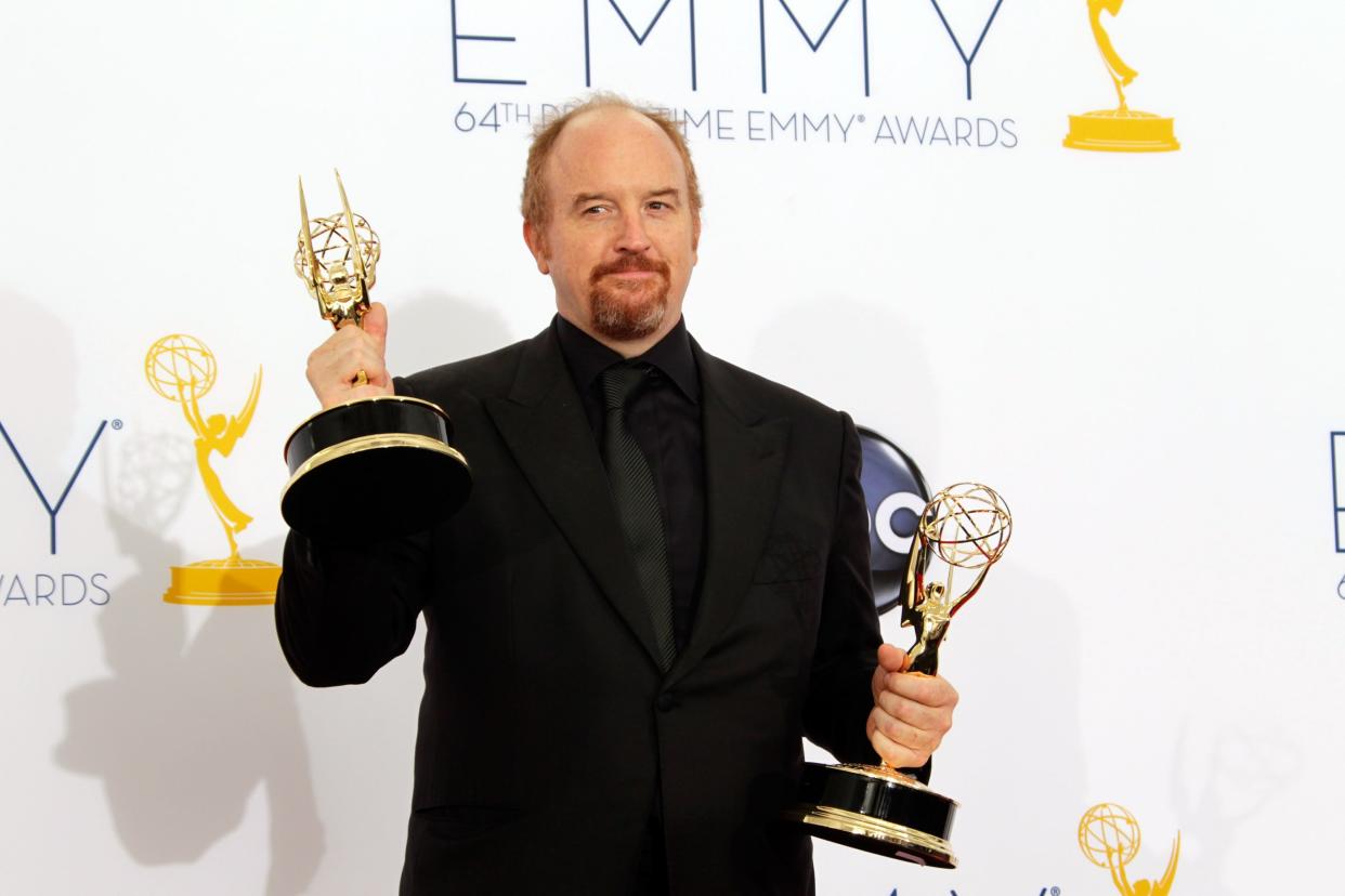 Actor Louis C.K. poses in the press room during the 64th Primetime Emmy Awards at Nokia Theatre L.A. Live on September 23, 2012 in Los Angeles, California.