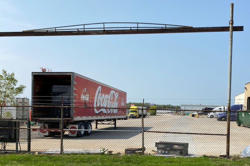 A Coca-Cola bottling plant owned by Reyes Holdings' Great Lakes unit is seen in Alsip