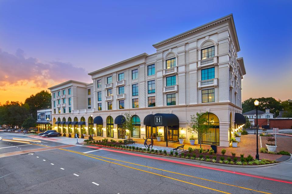 The Hamilton Hotel offers a great spot to spend the night. It's in the heart of downtown Alpharetta.