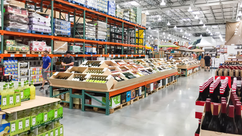 Alcohol section at Costco