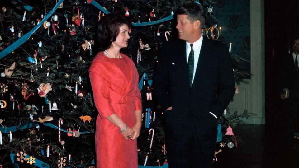 John F. Kennedy and Jackie Kennedy, circa 1961.