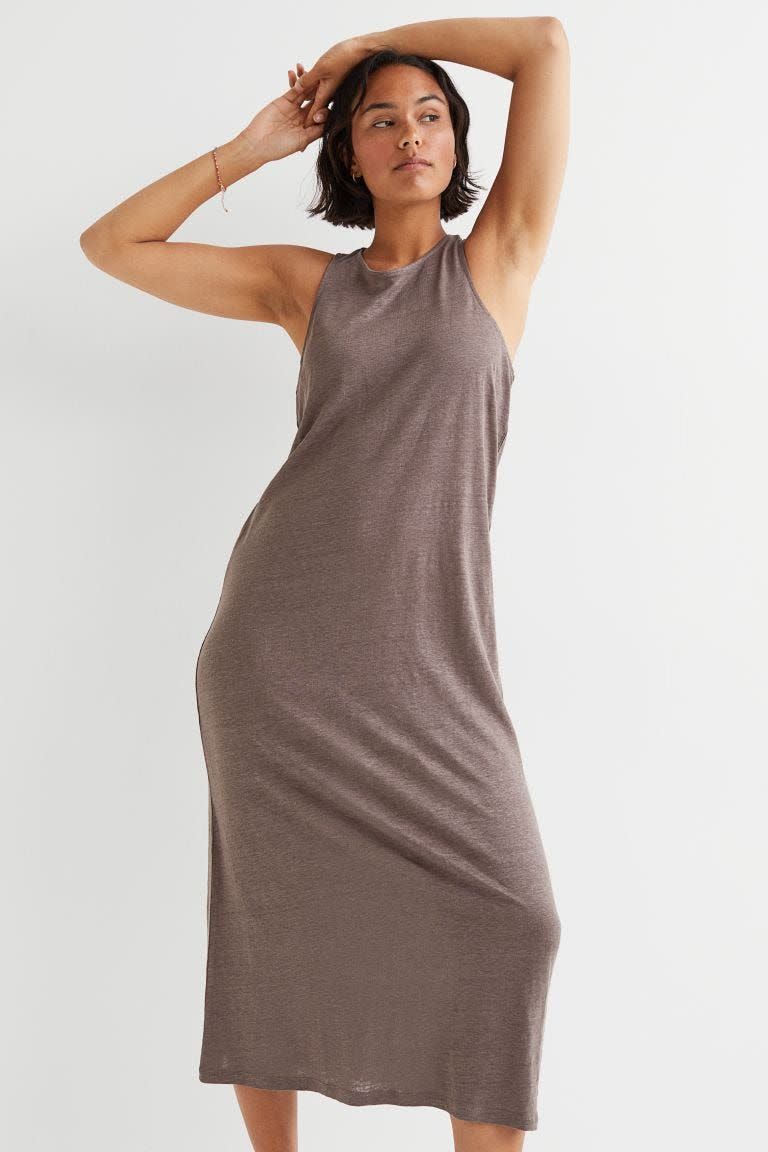 H&M Linen Jersey Long dress