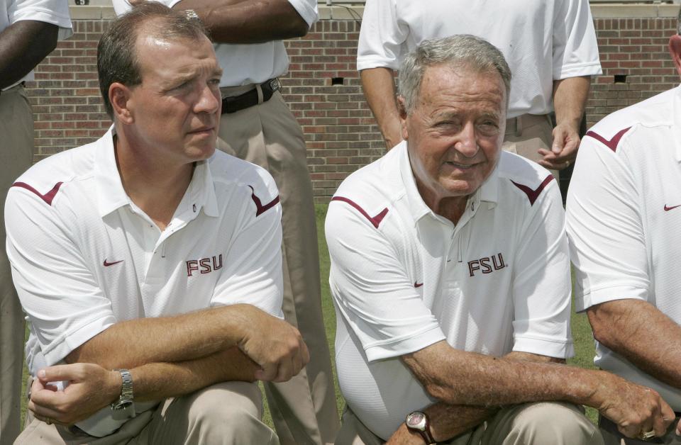 Jimbo Fisher succeeded Bobby Bowden at Florida State and won a national title. The current Texas A&M head coach was offensive coordinator/quarterbacks coach for UC in 1999.