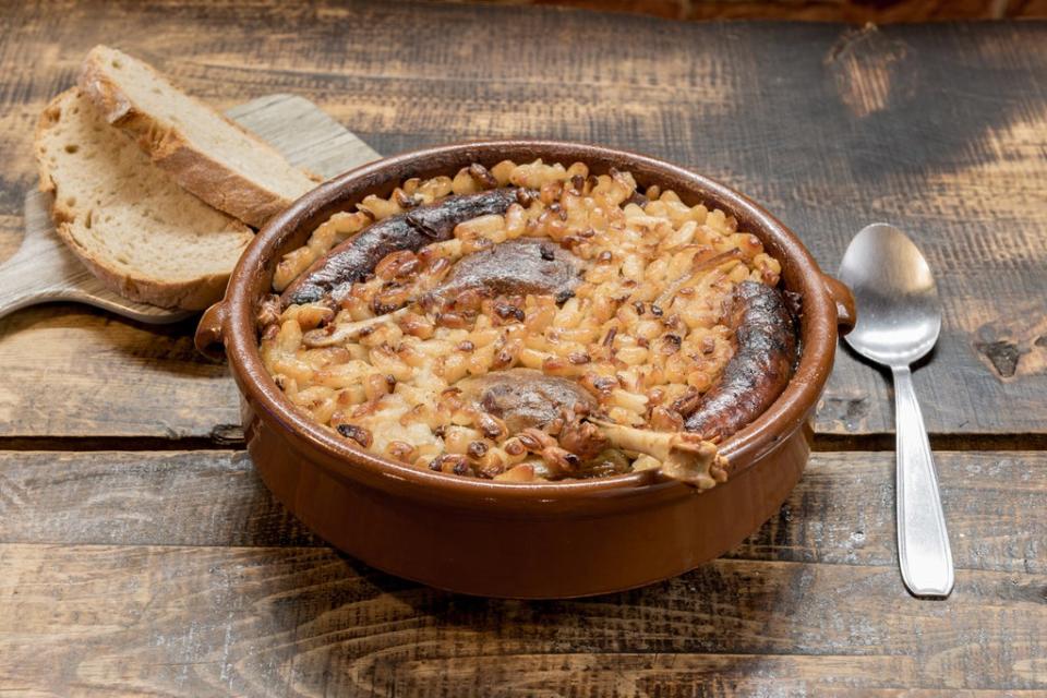 Cassoulet: Beans, duck leg, sausage and bacon (Getty/iStockphoto)