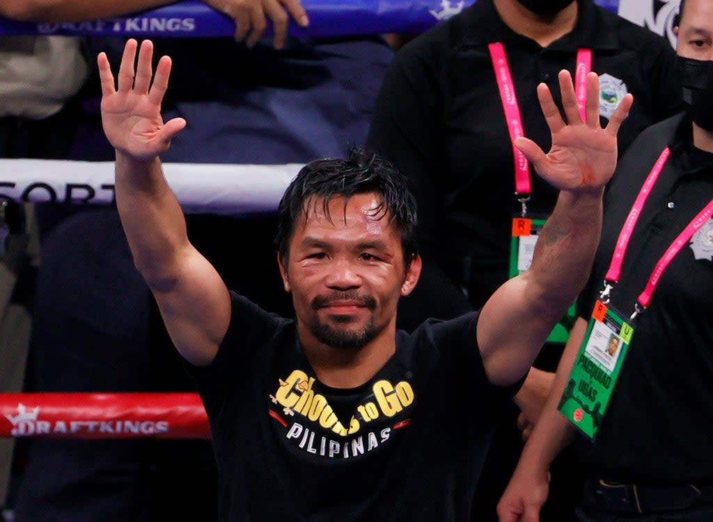 Manny Pacquiao hasn’t officially hung up his gloves (Getty Images)