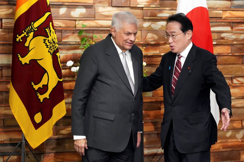 Sri Lankan president Ranil Wickremesinghe visits Japan