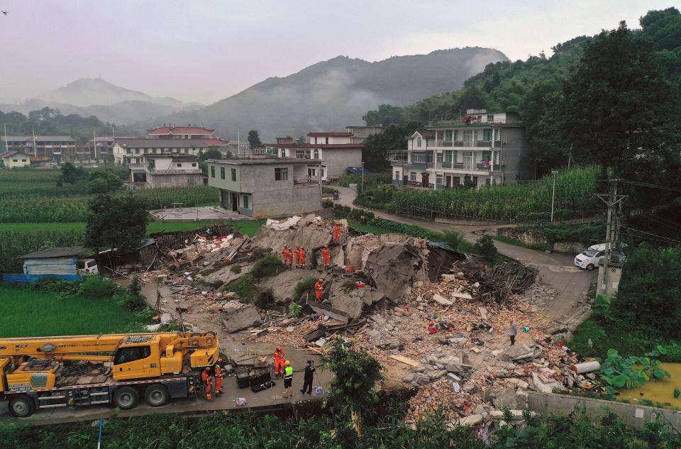 Sichuan emergency management said direct economic losses from the disaster exceeded 10 million yuan (£1.1 million). (AP)