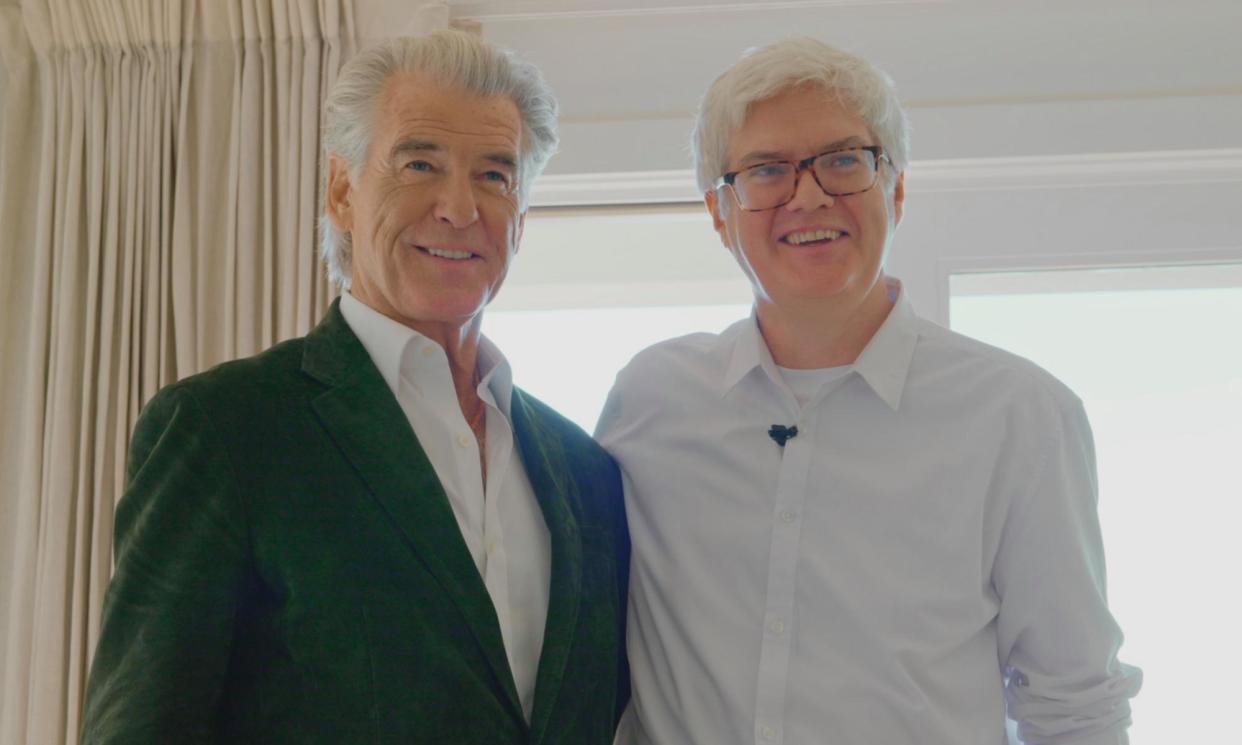 <span>Off on tangents … Pierce Brosnan with Frank Mannion in Quintessentially Irish</span><span>Photograph: Publicity image</span>