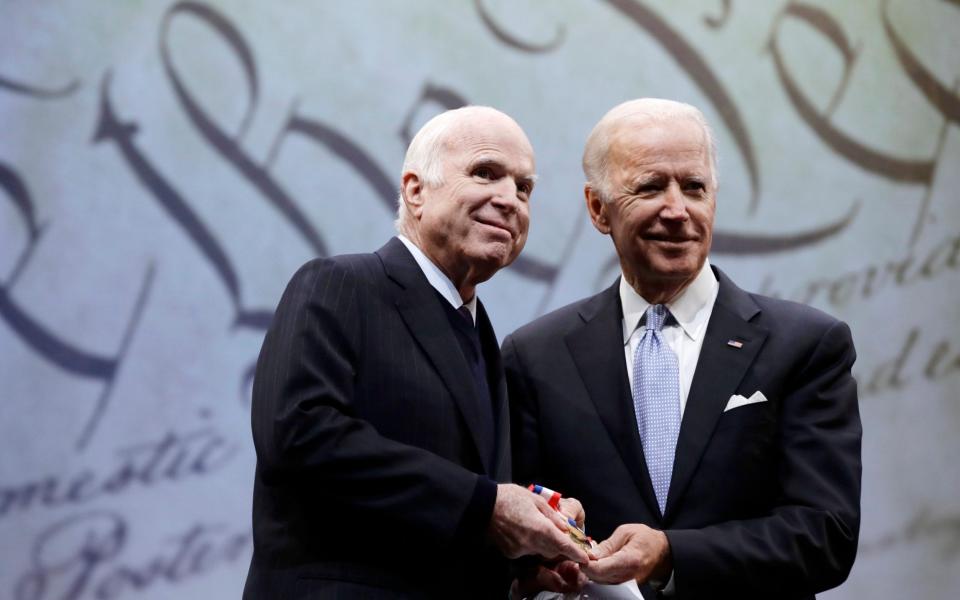 John McCain and Joe Biden  - AP