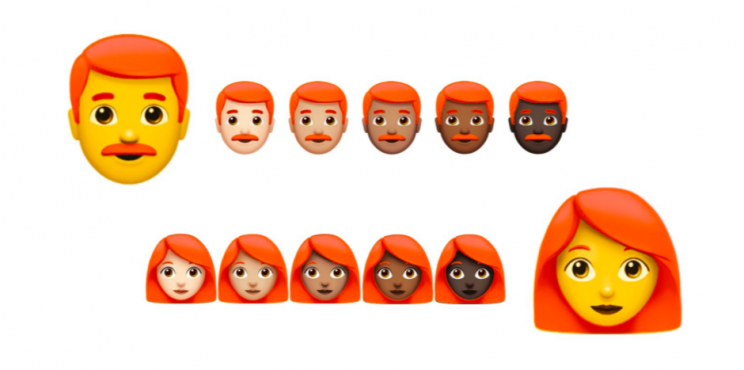 Gingers could soon be represented in emoji form [Photo: Emojipedia]