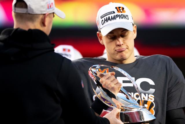 Joe Burrow wears 'Sorry in Advance' shirt before AFC Championship