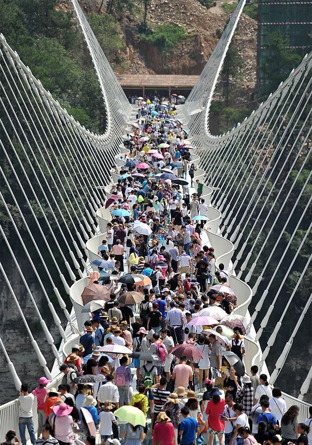 The bridge has closed due to too many visitors. Photo: Getty Images