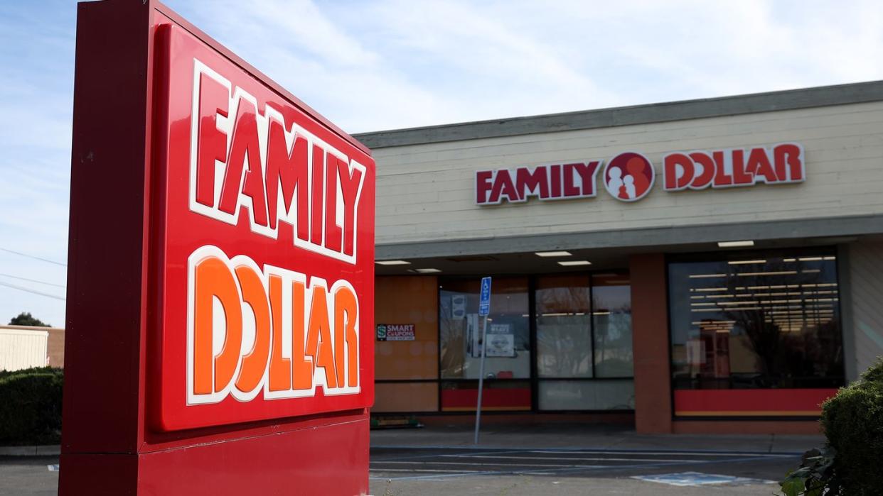 fairfield, california march 13 a sign is posted in front of a family dollar store on march 13, 2024 in fairfield, california dollar tree announced plans to close nearly 1,000 of its underperforming family dollar stores across the us photo by justin sullivangetty images