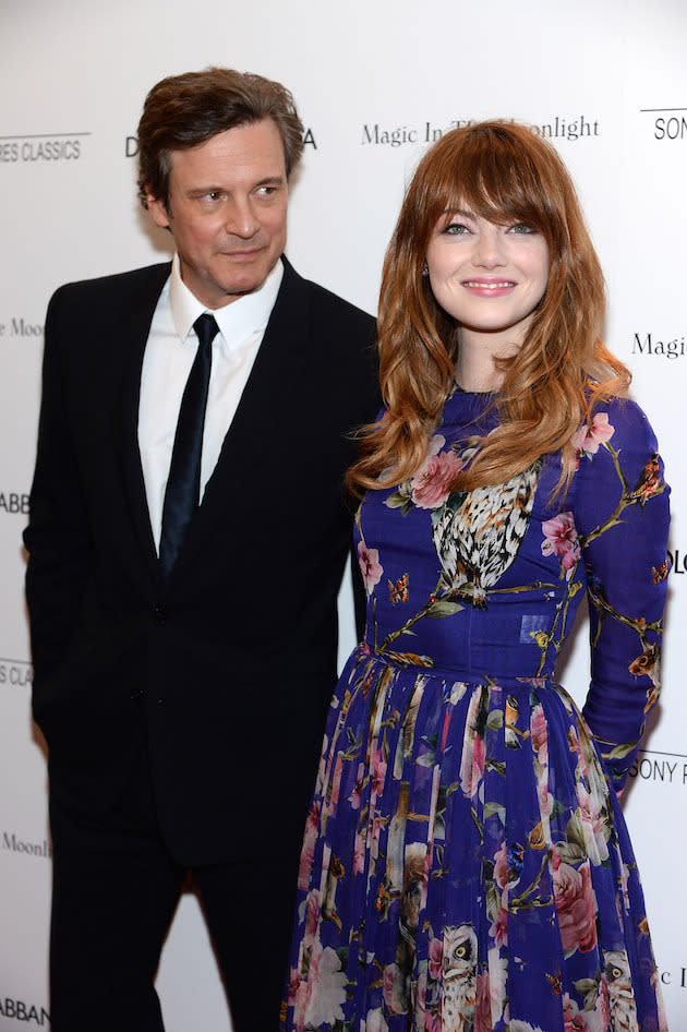 Emma Stone and Colin Firth