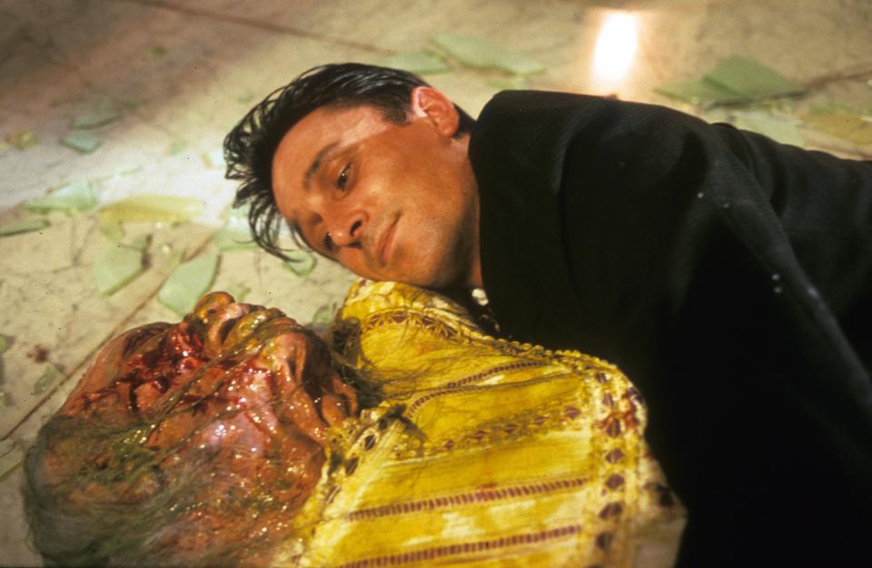 Balme snuggles a corpse in <em>Braindead,</em> aka <em>Dead Alive</em> (Photo: Mary Evans/New Zealand Film Commission/Wingnut Films/Ronald Grant/Everett Collection)