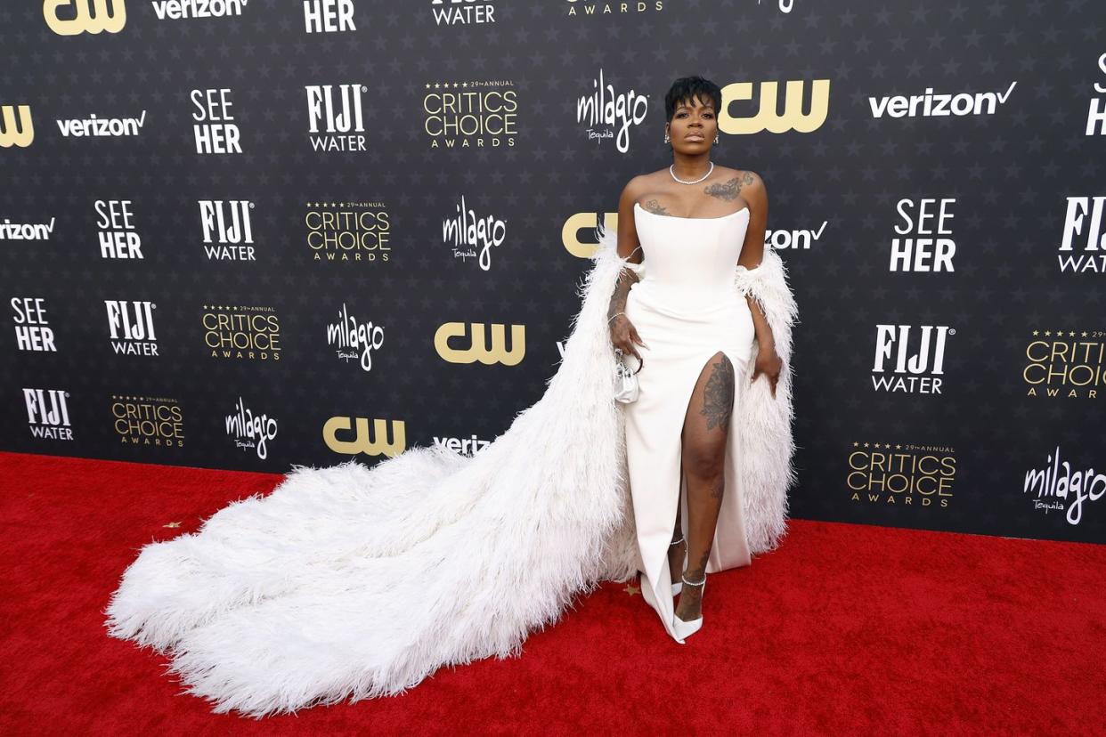 santa monica, california january 14 fantasia barrino attends the 29th annual critics choice awards at barker hangar on january 14, 2024 in santa monica, california photo by frazer harrisongetty images