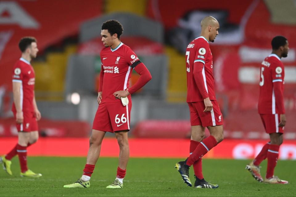 <p>An unwanted record for Liverpool</p> (POOL/AFP via Getty Images)